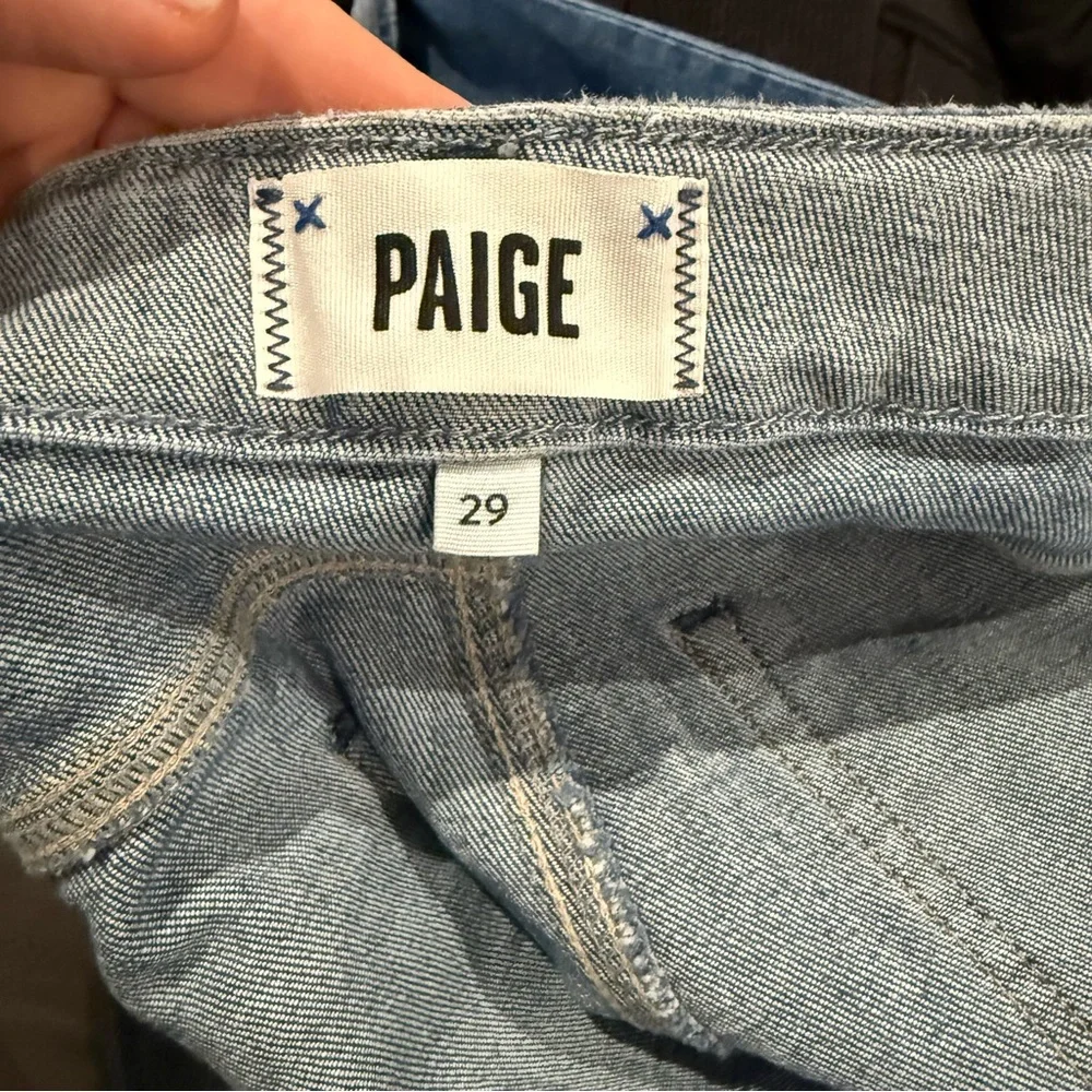 PAIGE Sarah Straight Ankle Jeans NWOT in Nightingale Wash - Picture 6 of 11